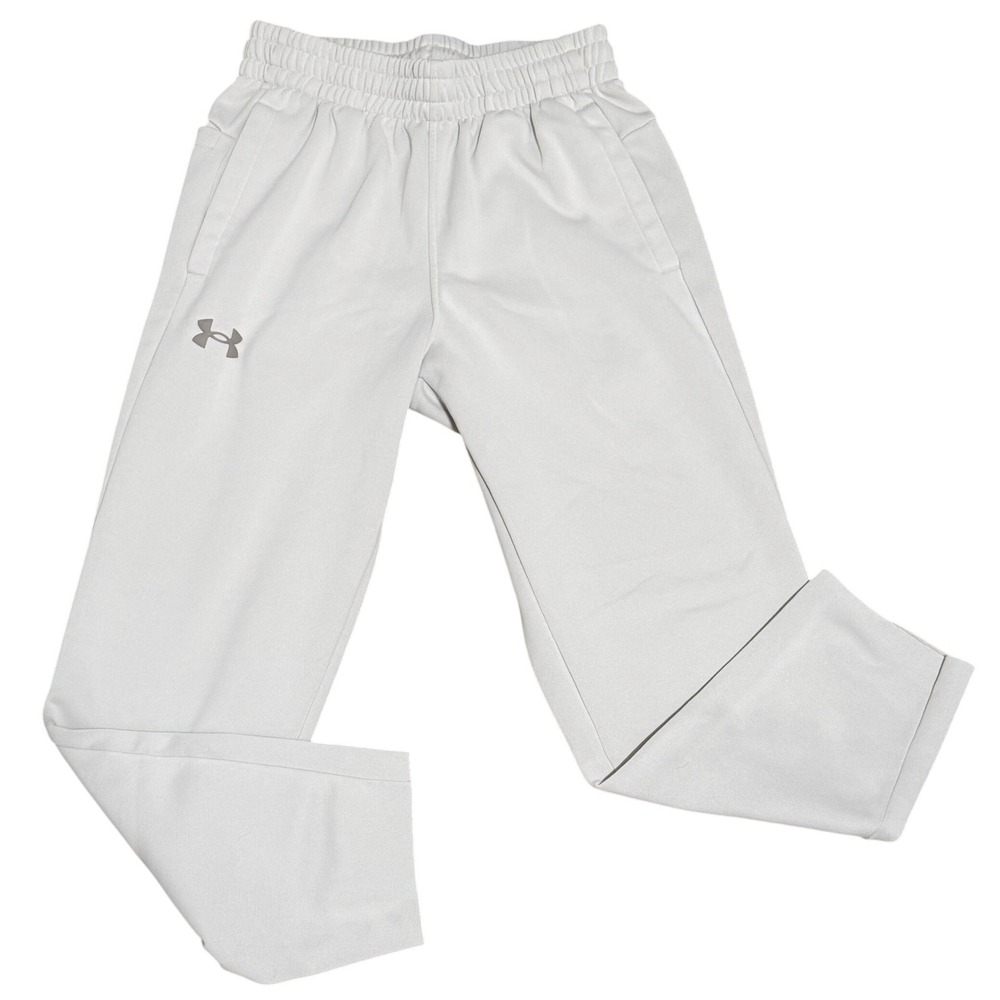 Under Armour Loose Sweatpants Fleece Pockets‎ Light Gray Medium Polyester Womens